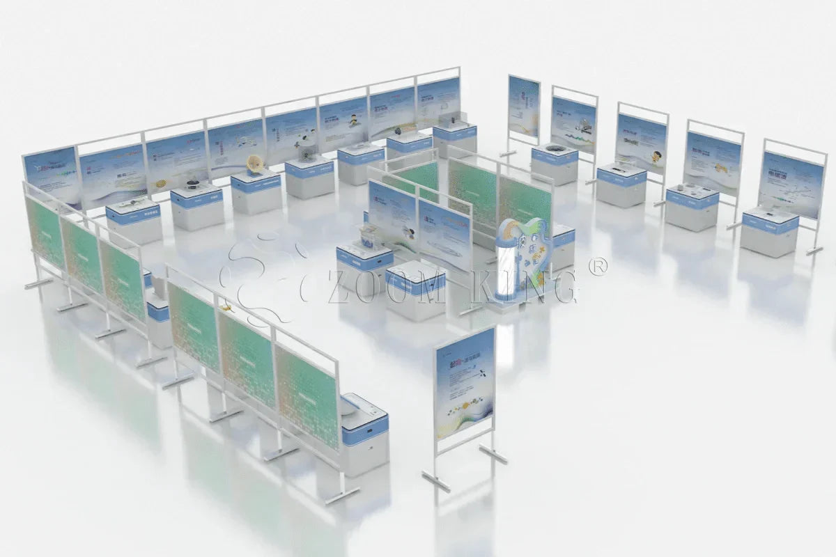 Journey of Waves: Interactive Physics Exhibits for Centres