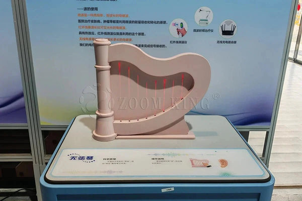 Journey of Waves - Stringless Harp: Interactive Light &amp; Sound Physics Exhibit by Zoomking - Zigong Zhongqing Technology Co., Ltd. Operating under the brand Zoomking®.