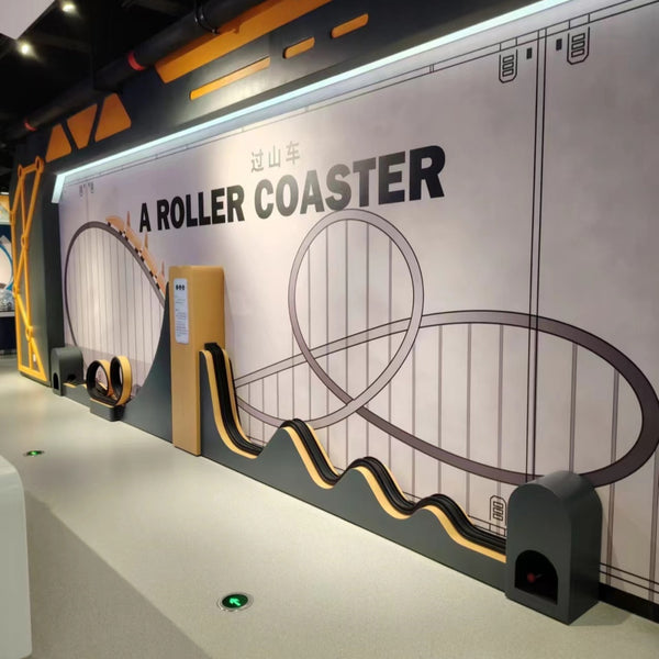 Physics Roller Coaster Exhibit: Stunning Mechanics Demonstration at Huangpu Development Zone Science Museum