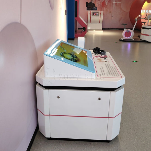 Acoustic perception hearing test interactive display console