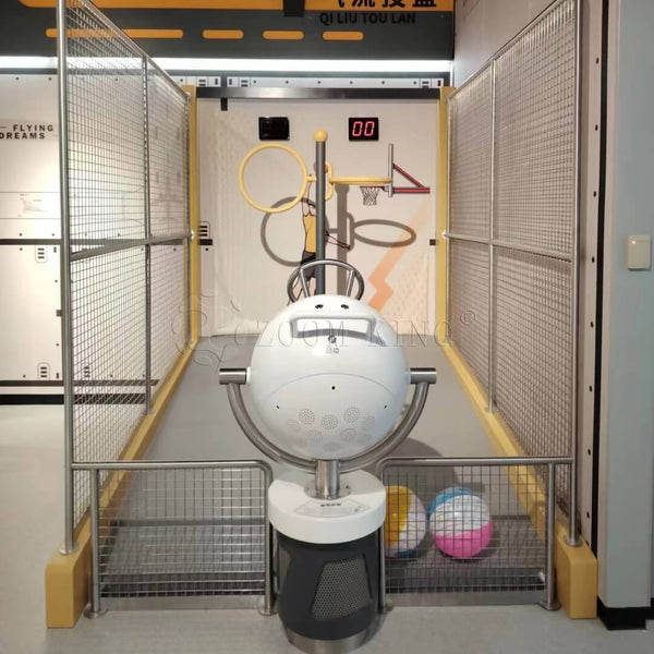 Air flow basketball air pressure interactive exhibit