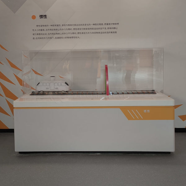 "Newton's Second Law Interactive Exhibit | High-Speed Train Physics Model | Science Center for Kids"