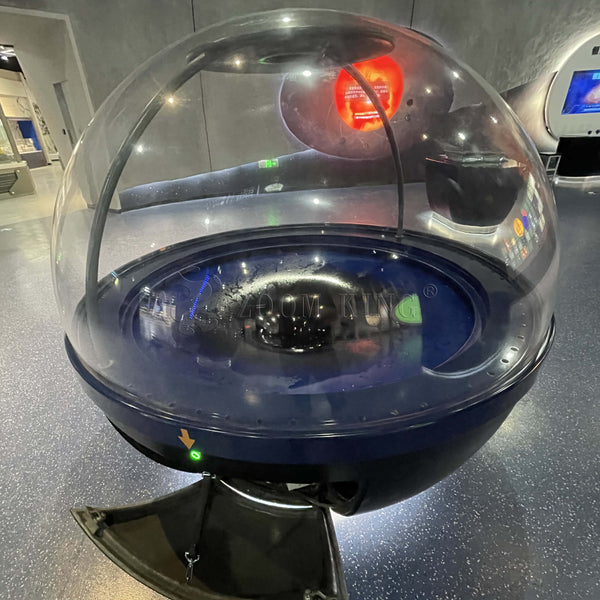 Black hole exhibit side view