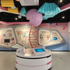 DNA double helix interactive exhibit in a science museum