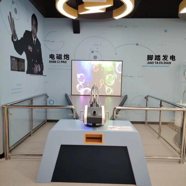 Interactive Science Exhibit: Electromagnetic Gun - Engaging STEM Learning Experience at Huangpu Development Zone Science Museum