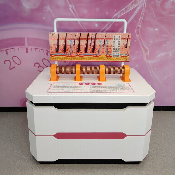 Feel hot and cold temperature sensation interactive exhibit for science museum