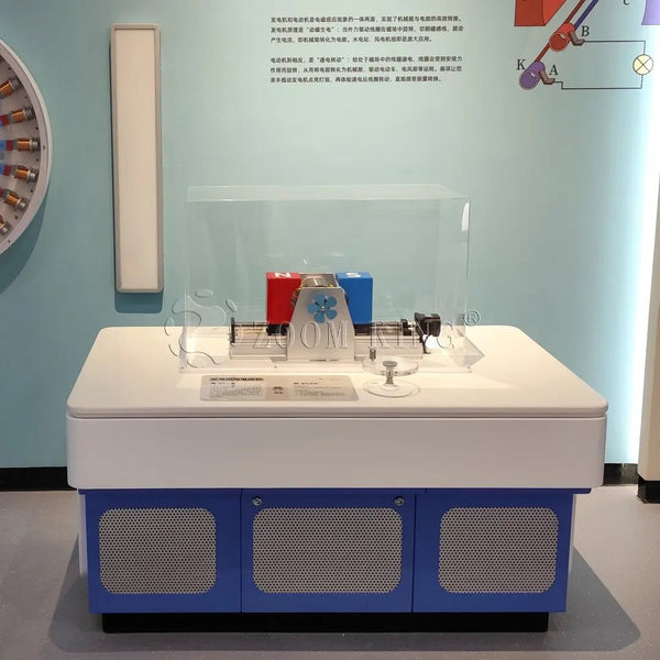 Generator & Electric Motor – Interactive Electromagnetic Induction Exhibit - SCIENCE EXHIBITS - Zigong Zhongqing Tech