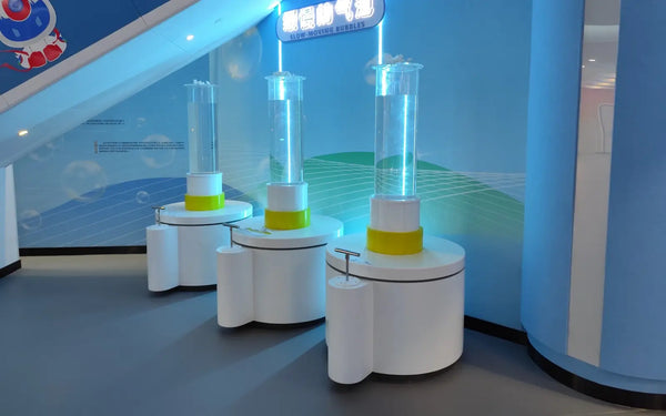 Hands-on science exhibit system for public learning experiences