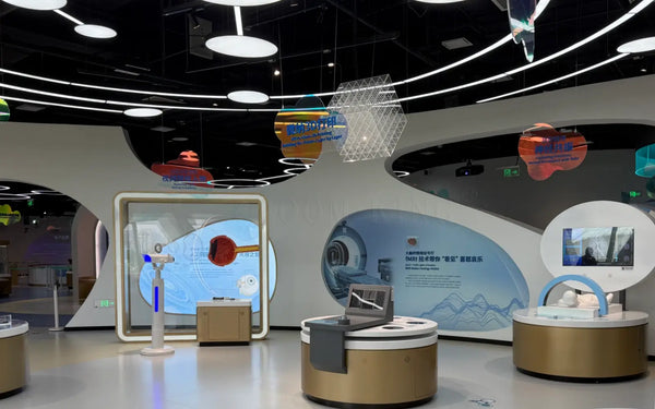Immersive education space designed for museums and STEM learning environments