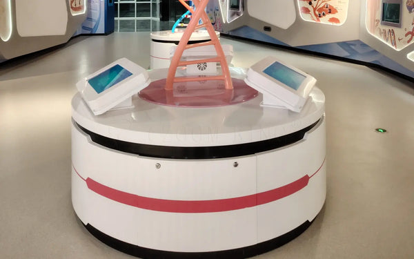 Immersive life science display designed for visitor engagement