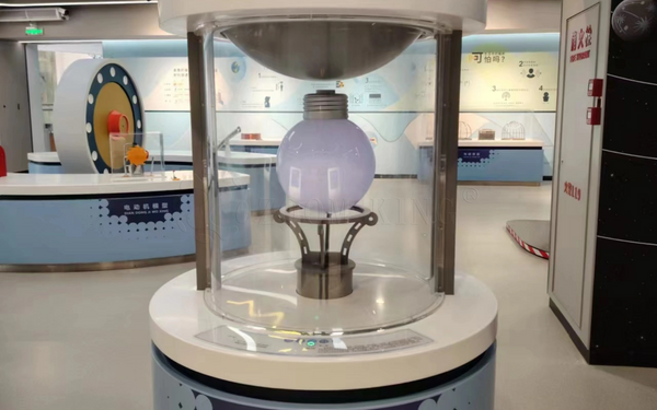 Interactive electricity science exhibit designed for visitor participation