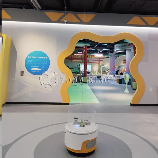 Interactive pinball science museum exhibit with vertical propulsion system