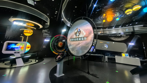 Interactive science museum exhibit gallery featuring real installation projects