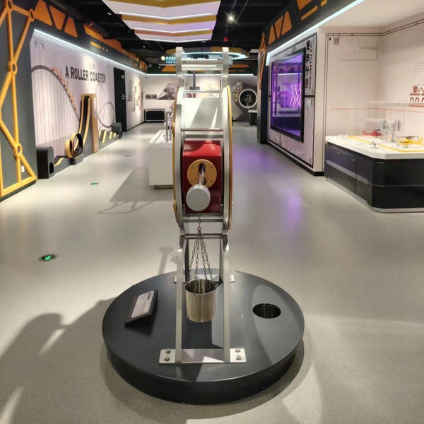 Hands-on lever experiment showing force and distance relationship