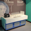 Light interference and diffraction interactive exhibit for science museums
