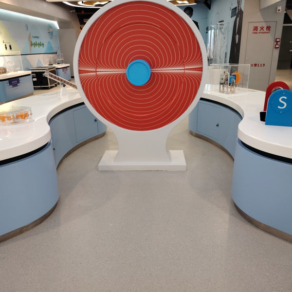 Magnetic field visualization system exhibit