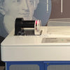 Detail view of optical interactive exhibit demonstrating light diffraction