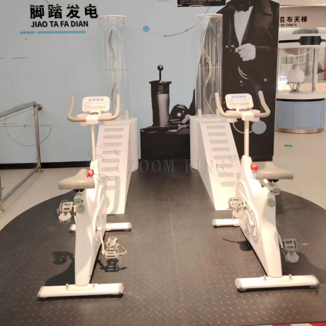 Pedal power system interactive exhibit