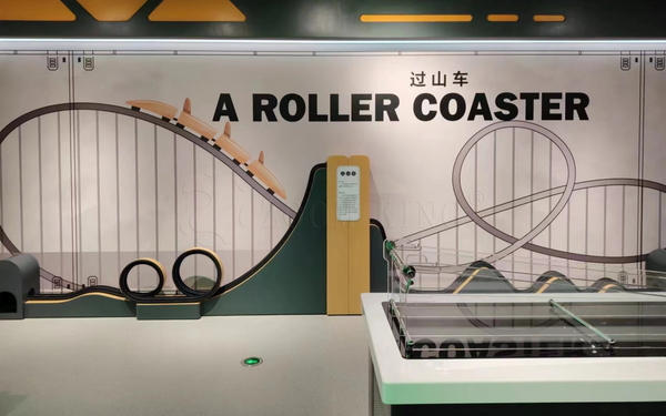 Physics display installation inside a science museum