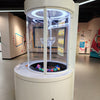 Transparent pressure chamber showing pressure dynamics in interactive science exhibit