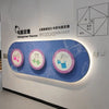 Pythagorean theorem interactive exhibit full view, hands-on math demonstration