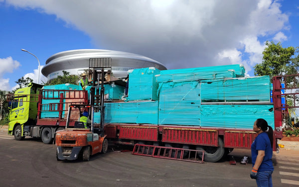 On-site installation of interactive science museum exhibits by professional manufacturer