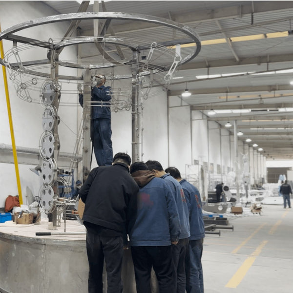 OEM fabrication of custom science museum exhibits, including in-house manufacturing, structural assembly, and quality-controlled production processes.