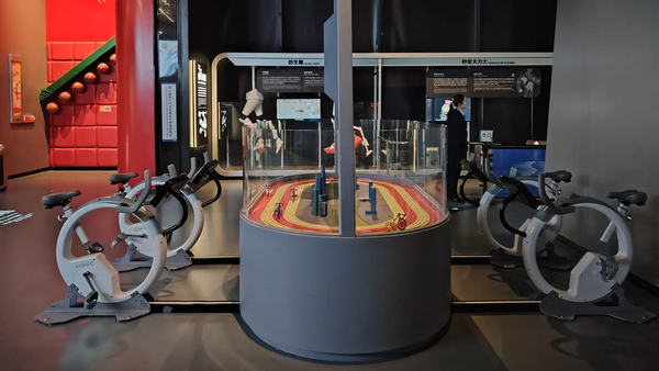 Interactive digital art installation at Shenzhen Science Museum featuring immersive educational experiences
