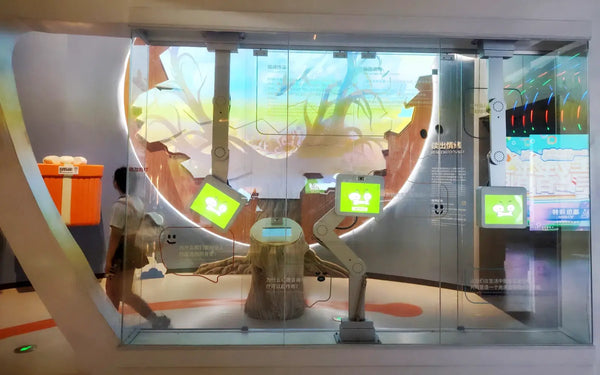 Motion-based interactive exhibit engineered for immersive science museum experiences