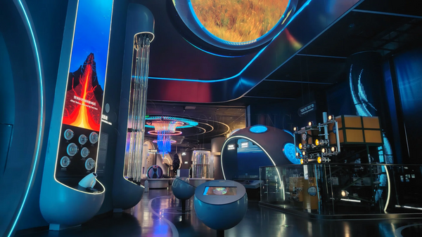Interactive Ocean Science Gallery at Shenzhen Science Museum featuring immersive science exhibits and large-scale educational installations