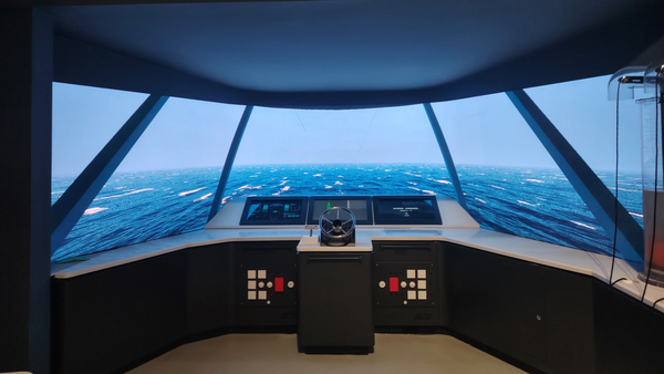 Interactive smart mobility simulator exhibit at Shenzhen Science Museum featuring immersive transportation technology experiences