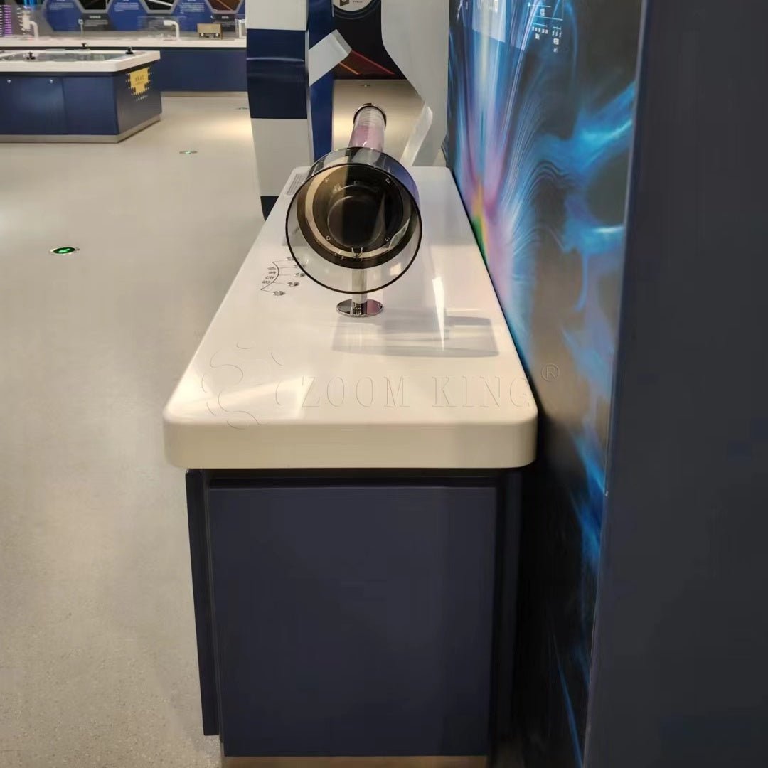 Sound wave and vibration phenomenon interactive science exhibit