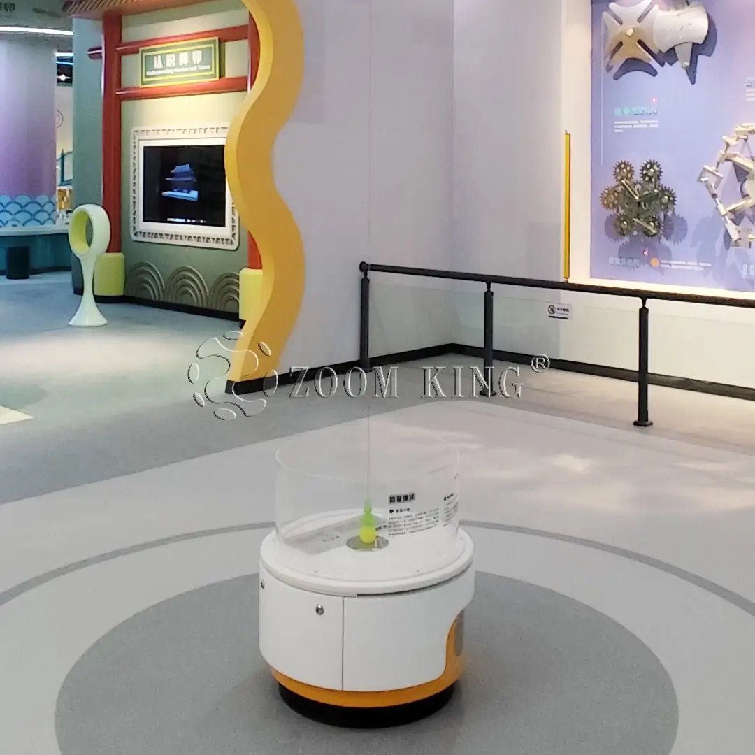 Zoomking Energy Pinball exhibit installation view in a science center